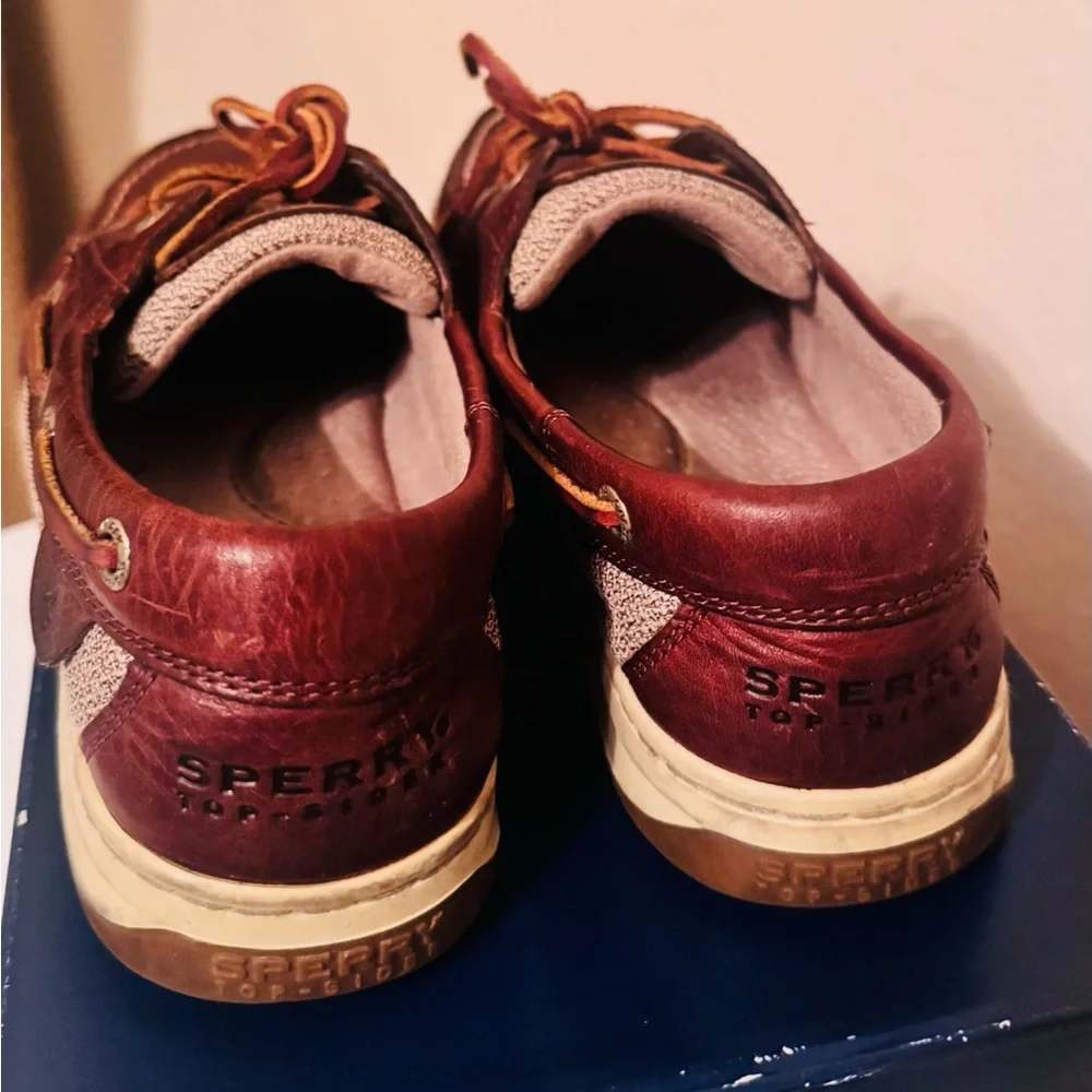 Sperry Women’s Top Sider Bluefish 2 Eye Tan Boat Shoes, Sailing, Deck Shoes - Picture 7 of 11